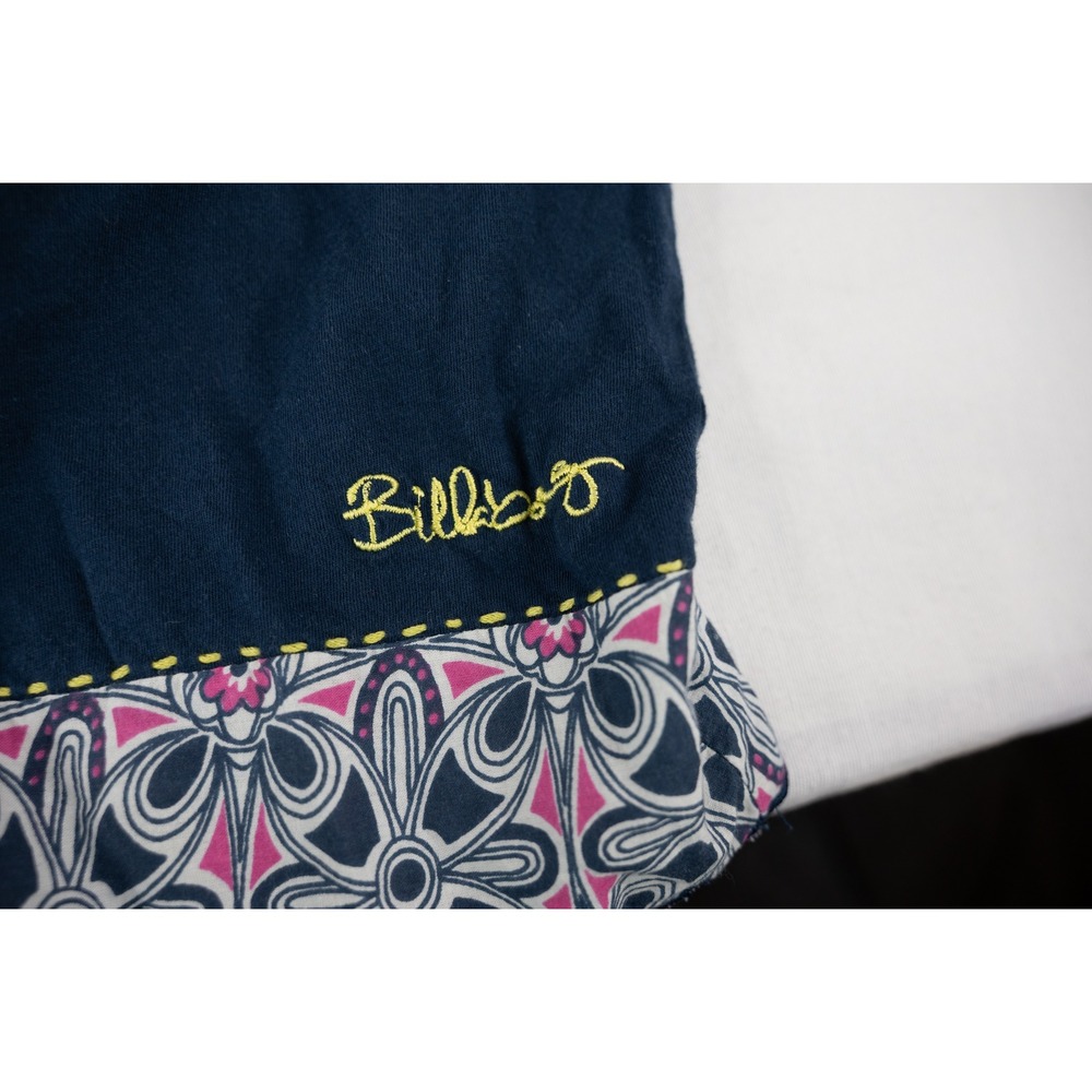Billabong Mini Tank Dress Womens XL Navy Blue Boho Floral Cotton summer - Picture 6 of 7